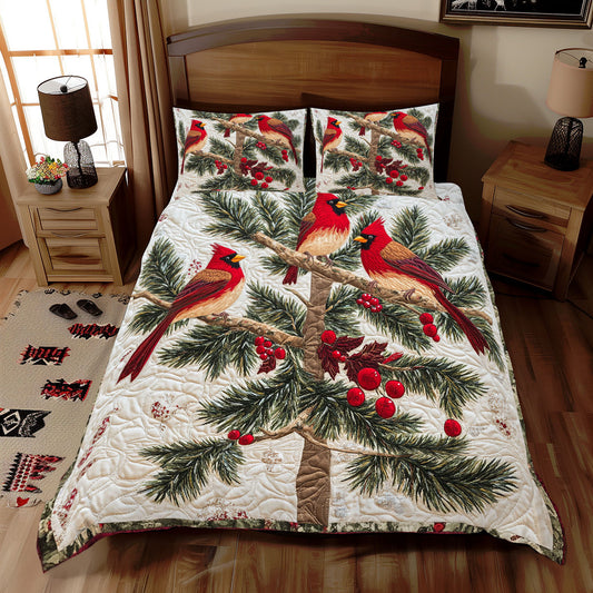 Cardinal Christmas Tree WX2511054CL Duvet Cover Set