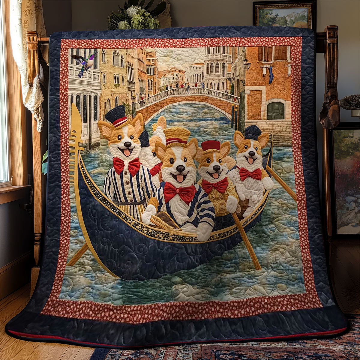 Venetian Corgis WN0811072CL Quilt