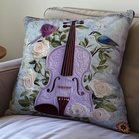 Purple Violin WY0412088CL Quilt Pillow Case