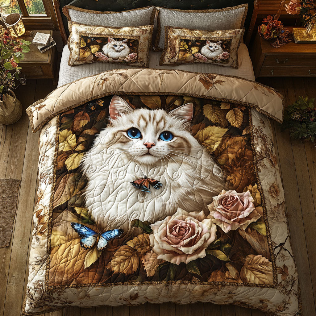 White Cat Roses WT2702009CL Duvet Cover Set