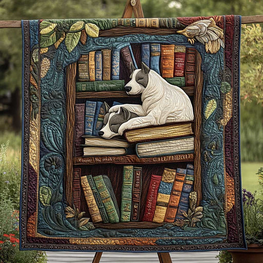 Dog Scholar's Rest WN2809080CL Quilt