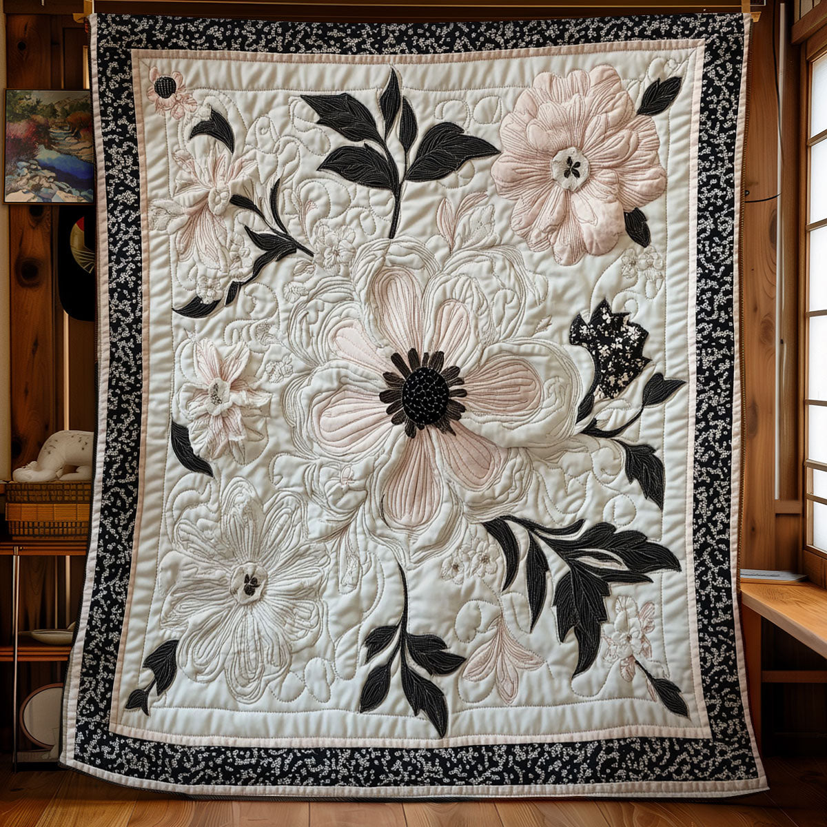 White Flower Garden WY1502079CL Quilt