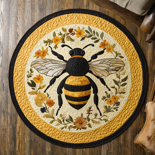 Bee Lovers XR1303002CL Quilted Round Mat