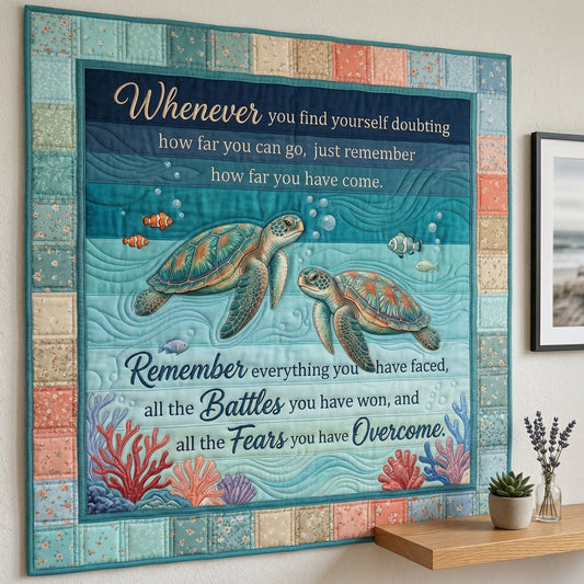Remember Your Journey Sea Turtle XR0604005CL Quilt
