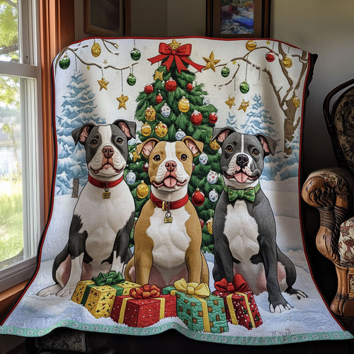 Christmas Pitbull WX1511014CL Quilt