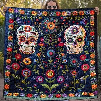 Calavera Sugar Skulls WJ1309027CL Quilt