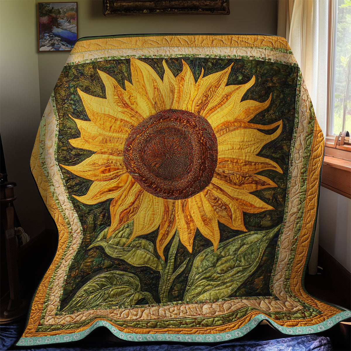 Beautiful Sunflower WX2211001CL Quilt