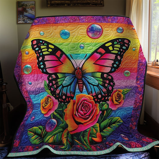 Butterfly Roses WX1811006CL Quilt