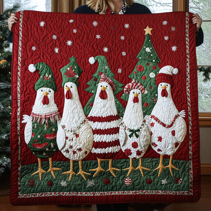 Joyful Chicken XR2709006CL Quilt
