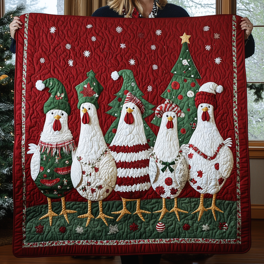 Joyful Chicken XR2709006CL Quilt