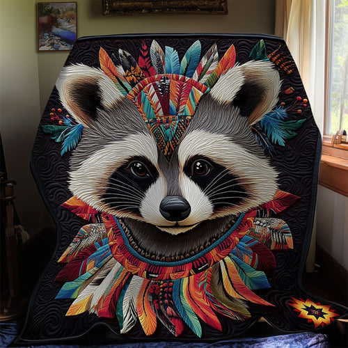 Feather Raccoon WY1012033CL Quilt