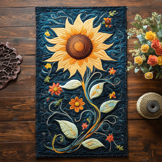 Sunflower Serenade CP2904042CL Quilted Table Runner