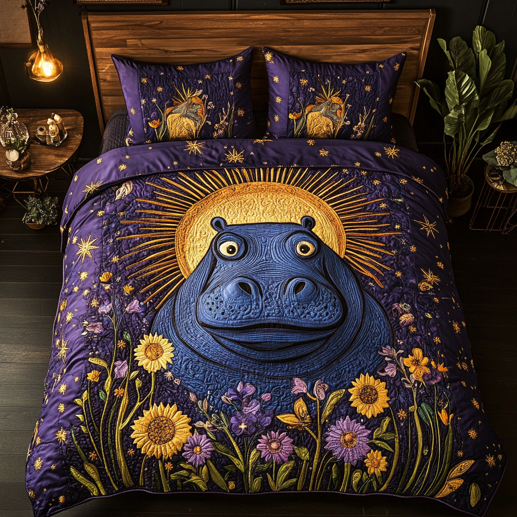 Celestial Hippo Dreams YR2201017CL Duvet Cover Set