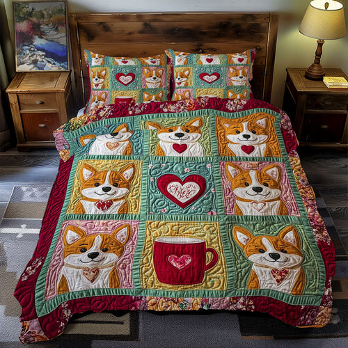 Valentine Corgi WY1401079CL Duvet Cover Set