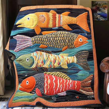 Vibrant Fish WX2001075CL Quilt