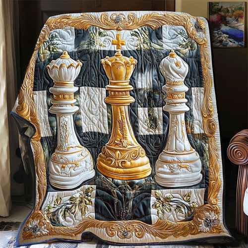 Royal Chess Pieces WY2201081CL Quilt