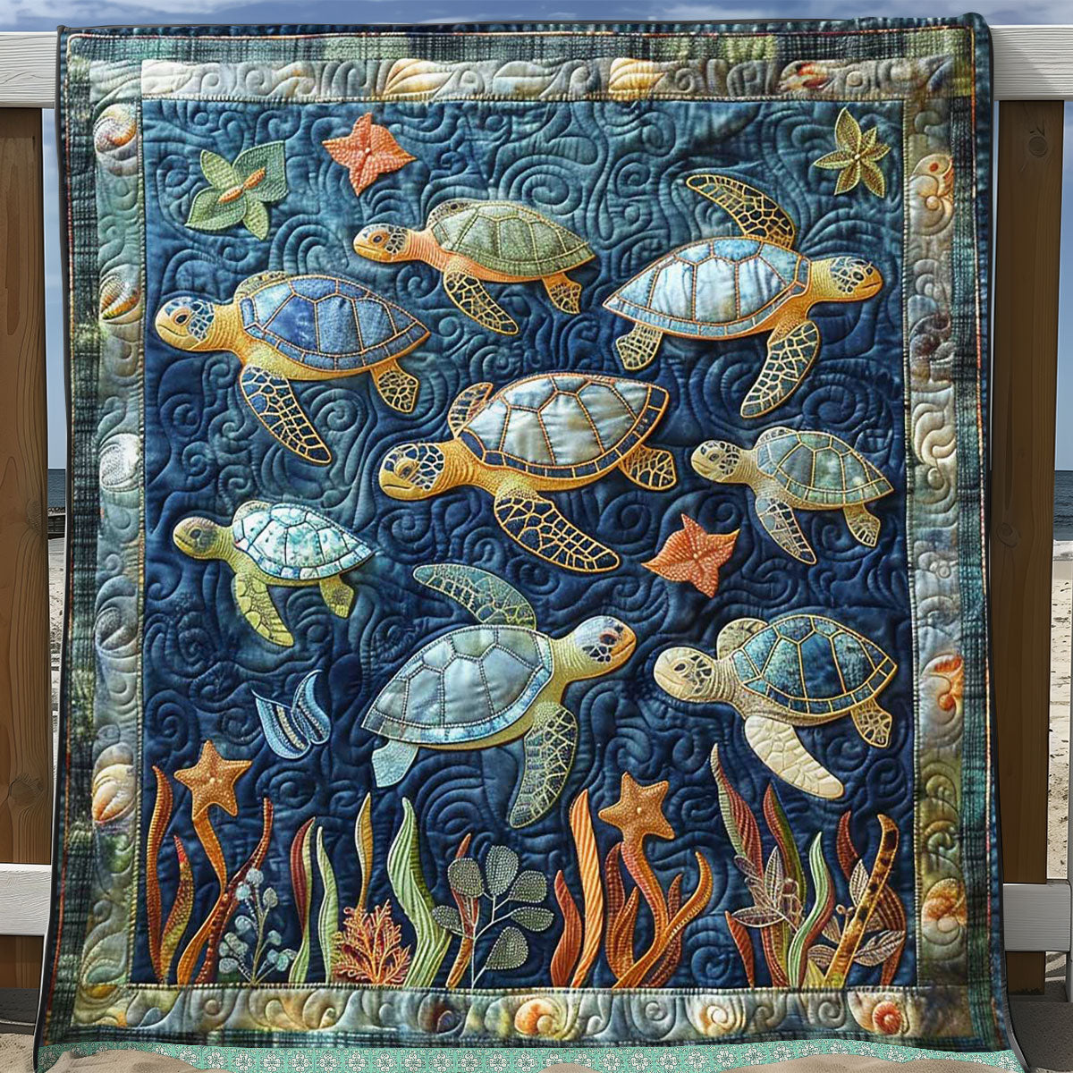 Sea Turtle WJ1209026CL Quilt
