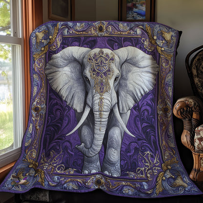 Mystic Purple Elephant WY1211020CL Quilt