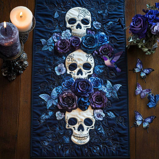 Day Of The Dead Essence WN2910080CL Quilted Table Runner