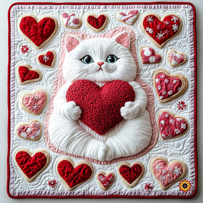 Heart Cat WY2311041CL Quilt