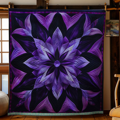 Celestial Purple Petals WN1309027CL Quilt