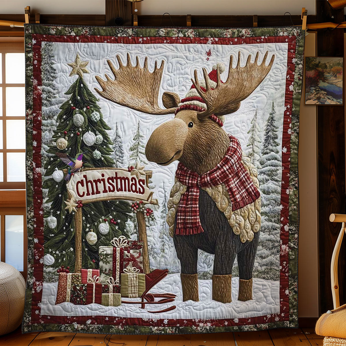 Christmas Alces WN0711042CL Quilt