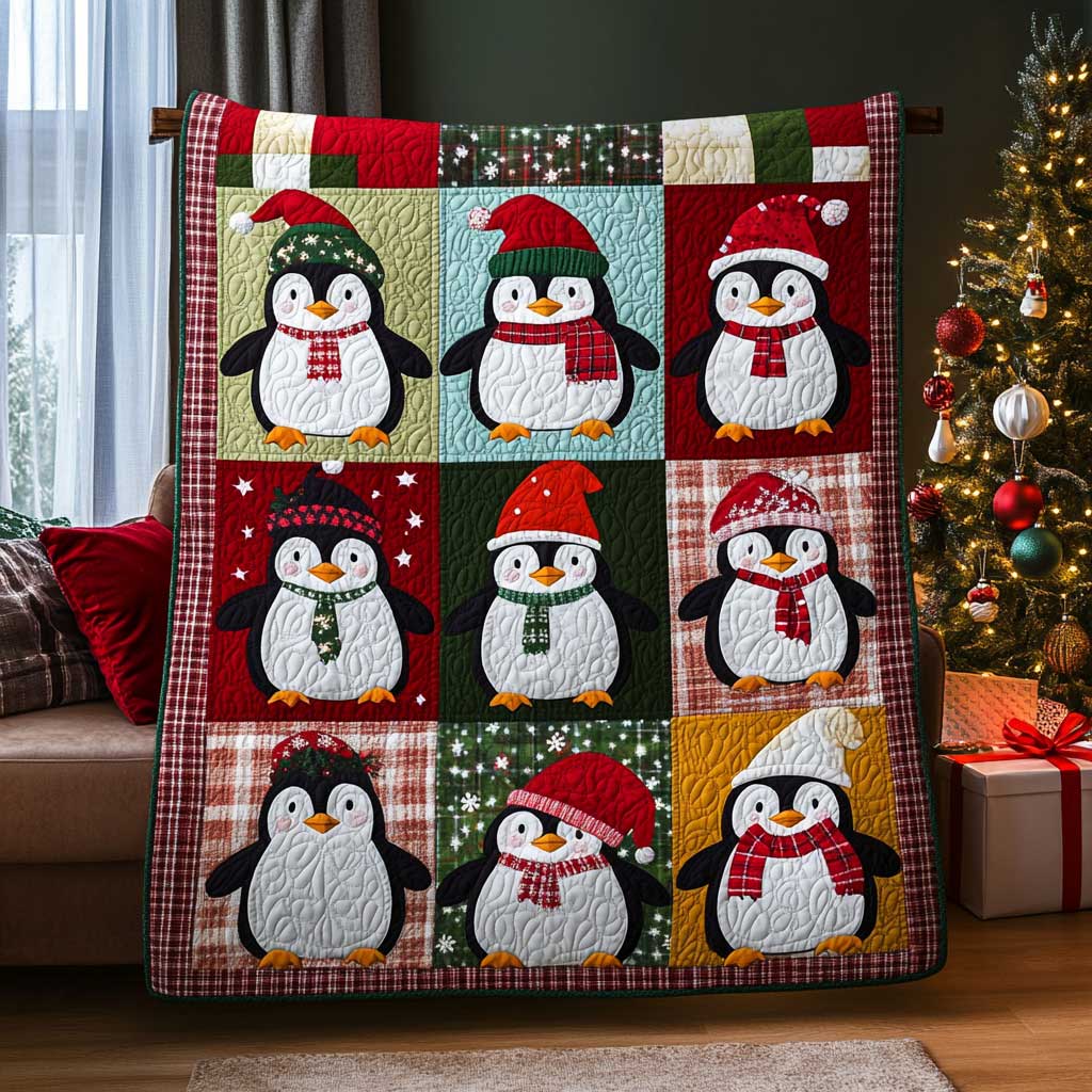 Christmas Penguin WJ2709004CL Quilt