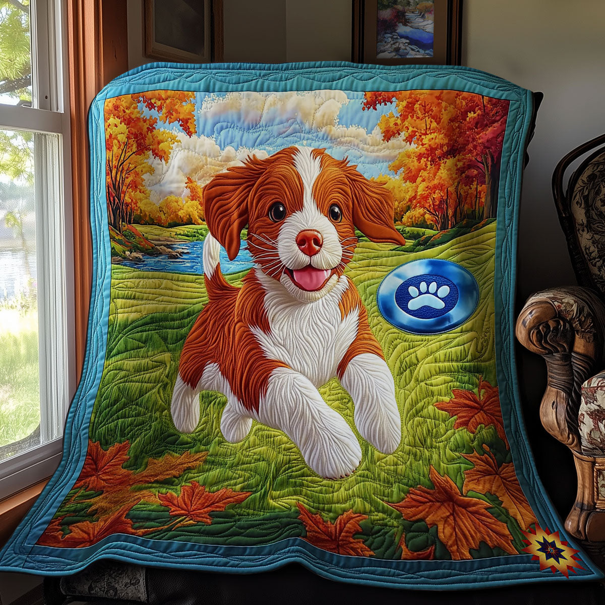 Playground Puppy WY0312029CL Quilt