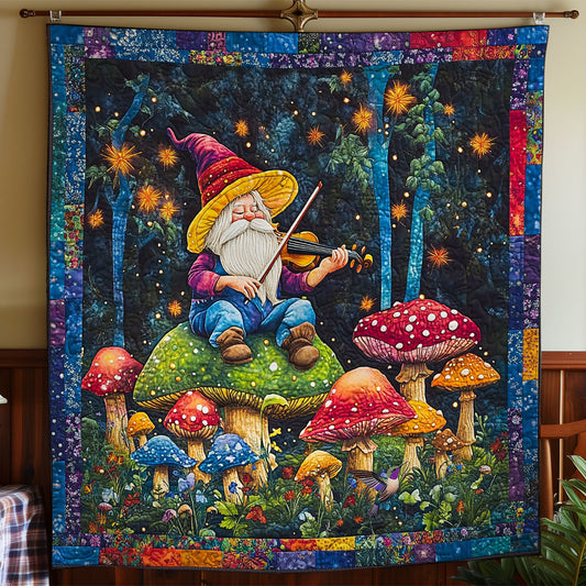 Gnome In Mushroom Forest WY1612015CL Quilt