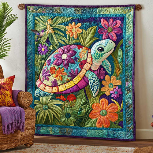 Turtle In Bloom WN2610054CL Quilt