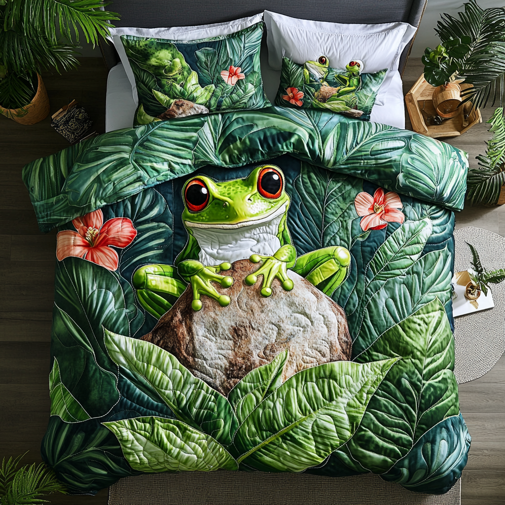 Jungle Bliss Frog YR1001031CL Duvet Cover Set