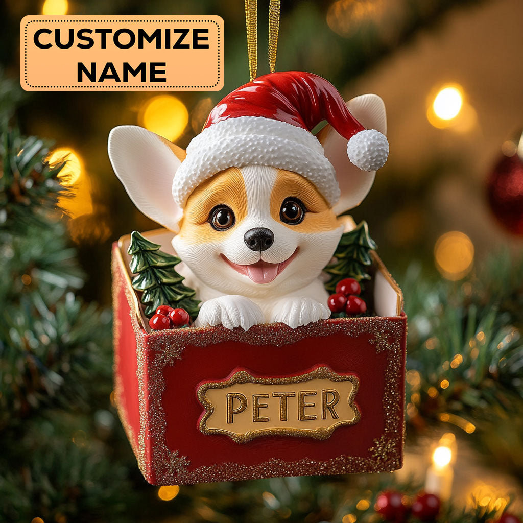 Corgi Christmas CW2411009CL Personalized Christmas Ornament