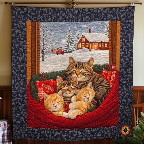 Sleeping Cat In Winter WY2811015CL Quilt