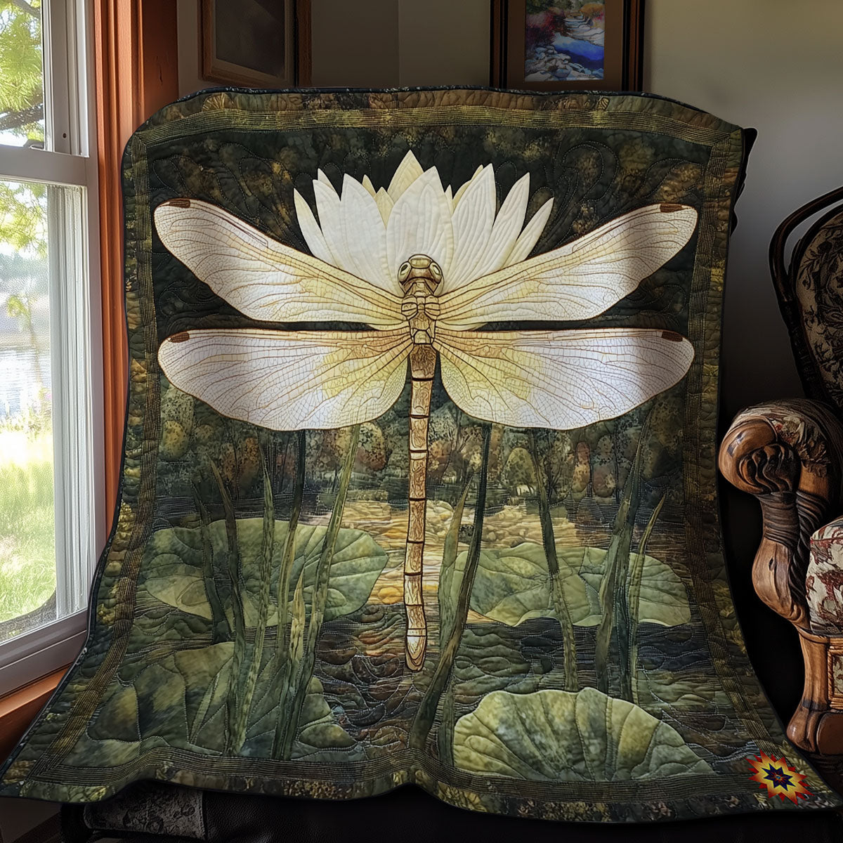 Lotus Dragonfly WY1911086CL Quilt