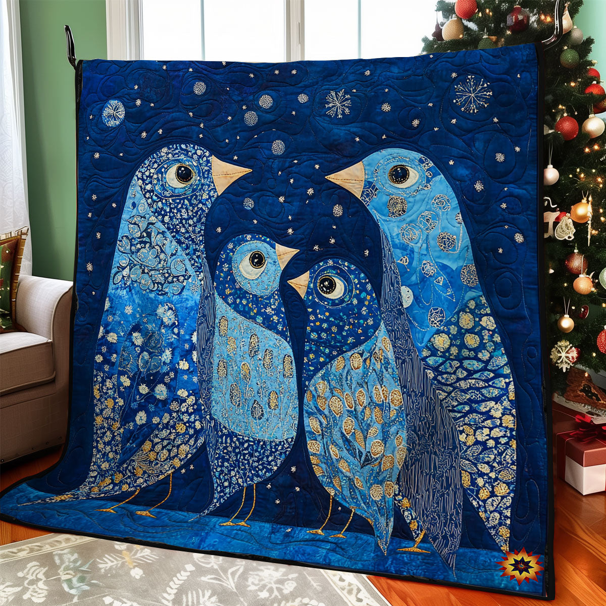 Blue Bird Family WY1811035CL Quilt