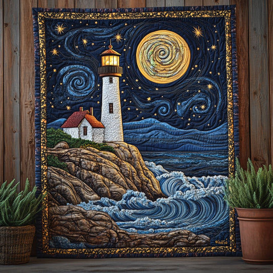 Moonlit Lighthouse CW1206029CL Quilt