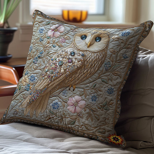 Enchanted Jewel Owl WY2612097CL Quilt Pillow Case