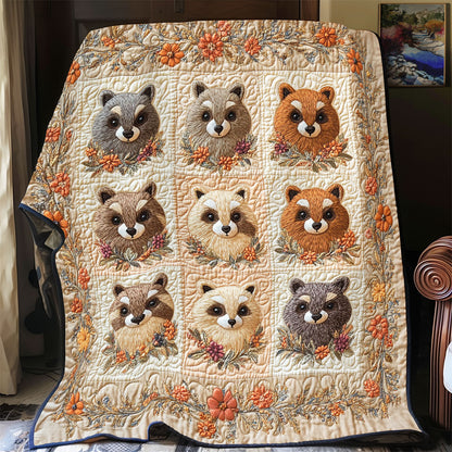 Adorable Raccoon WY2702039CL Quilt