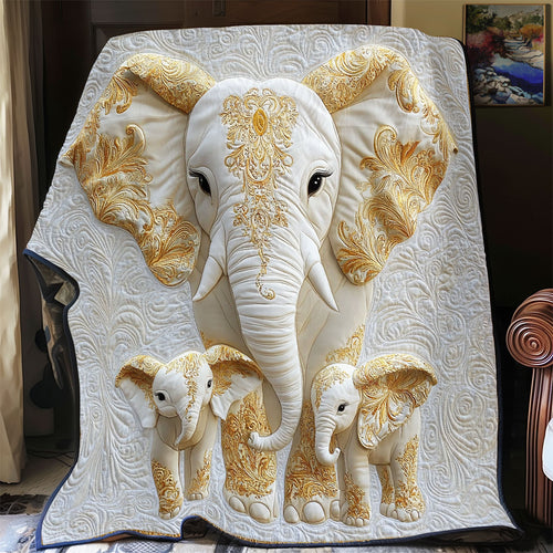 Royal Elephant Family WY2011015CL Quilt
