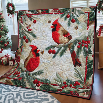 Christmas Cardinal WJ2008013CL Quilt