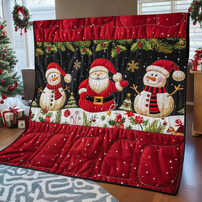 Santa Clause And Snowman WJ1908019CL Quilt