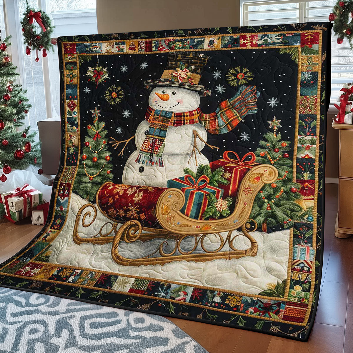 Snowman Gifts WJ2908027CL Quilt