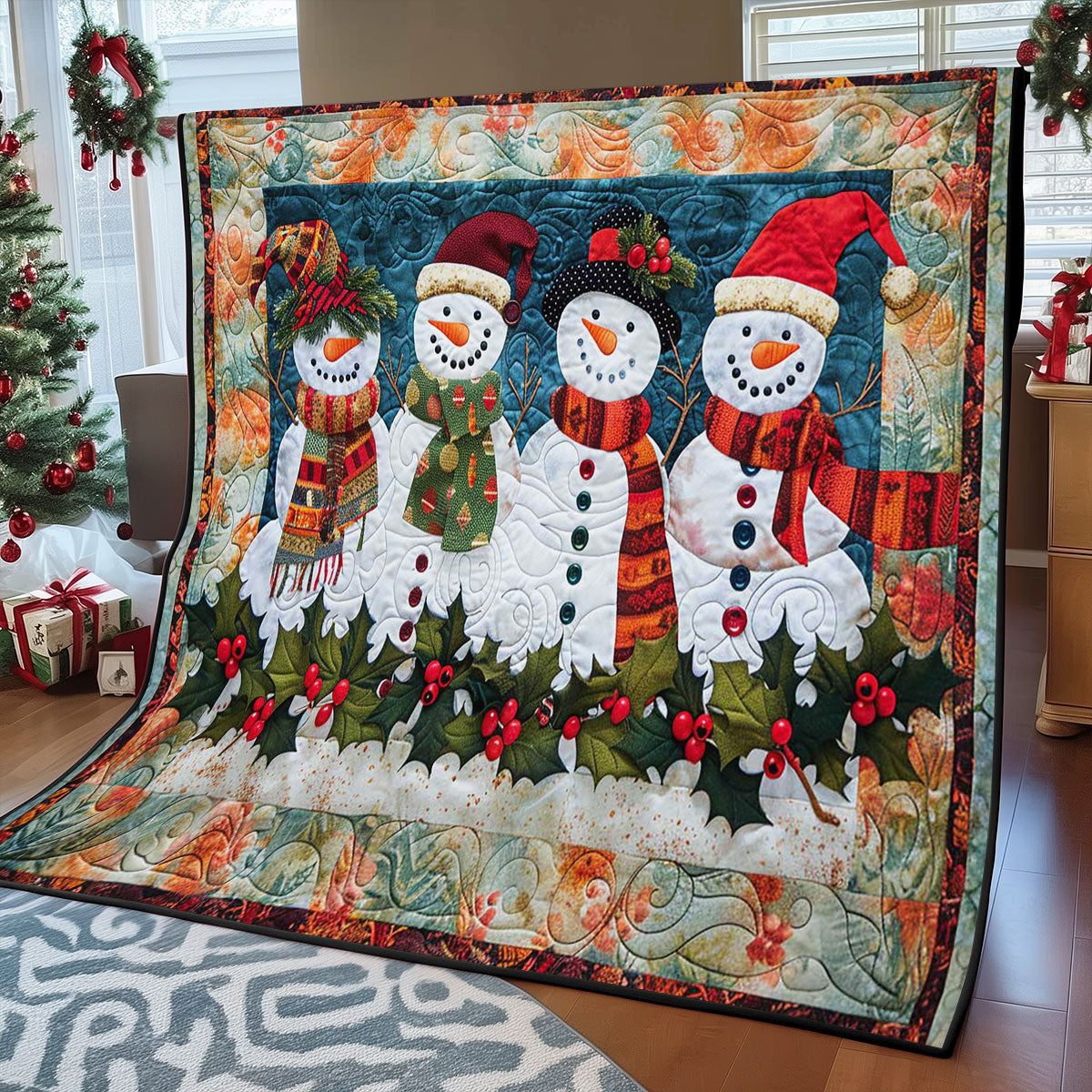 Snowman WJ2108023CL Quilt