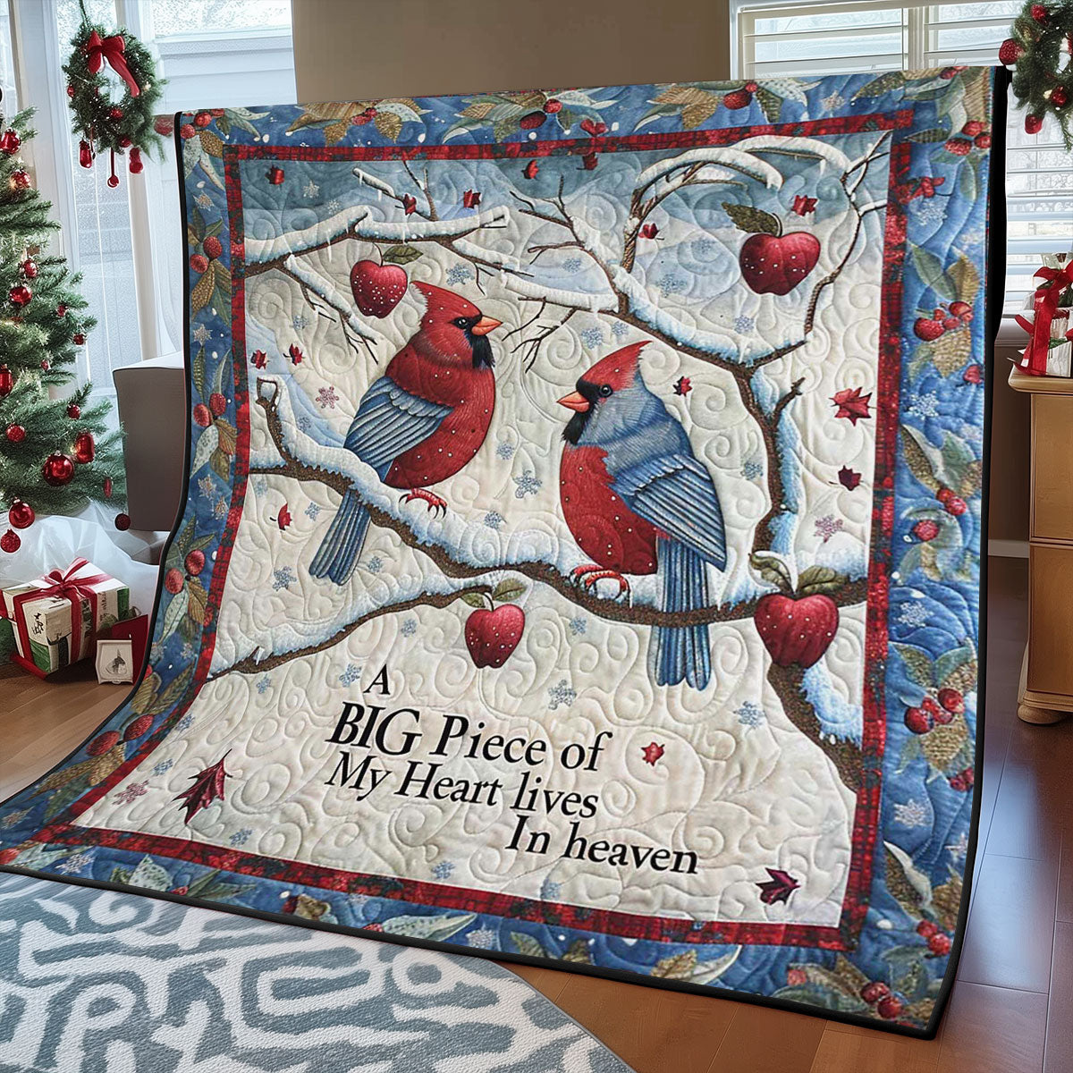 Winter Cardinal WJ3008027CL Quilt