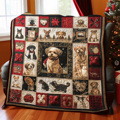 Christmas Puppies WJ2908001CL Quilt