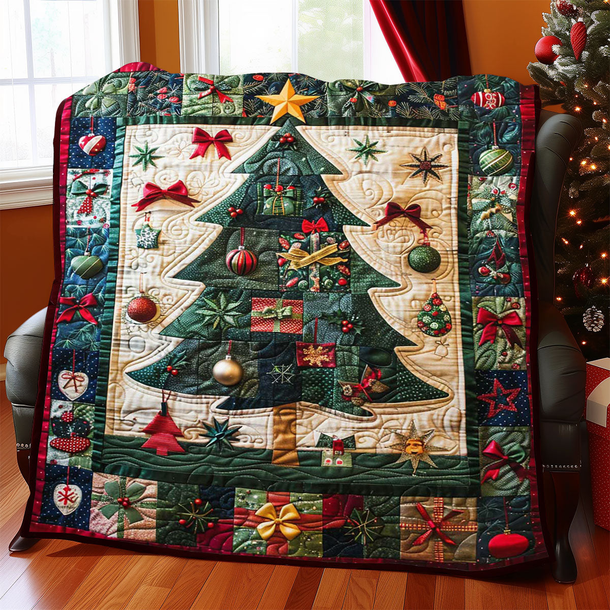 Christmas Tree WJ1009006CL Quilt