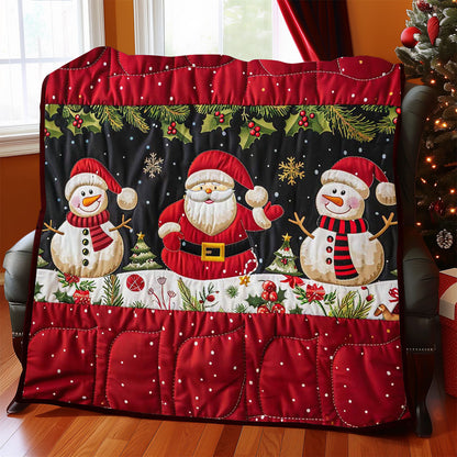 Santa Clause And Snowman WJ1908019CL Quilt