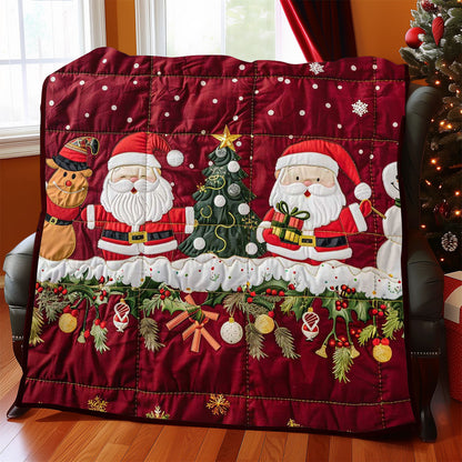 Santa Clause And Snowman WJ2208016CL Quilt