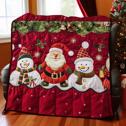 Santa Clause And Snowman WJ2208017CL Quilt