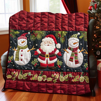 Santa Clause And Snowman WJ2208018CL Quilt